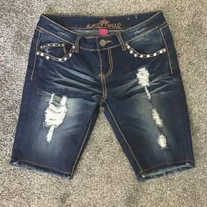 Almost Famous Distressed Shorts